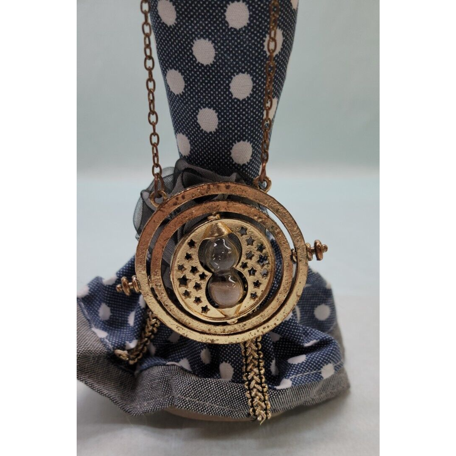 Harry Potter Hermione Granger Time Turner Spinning Hourglass Pendant Necklace 14$